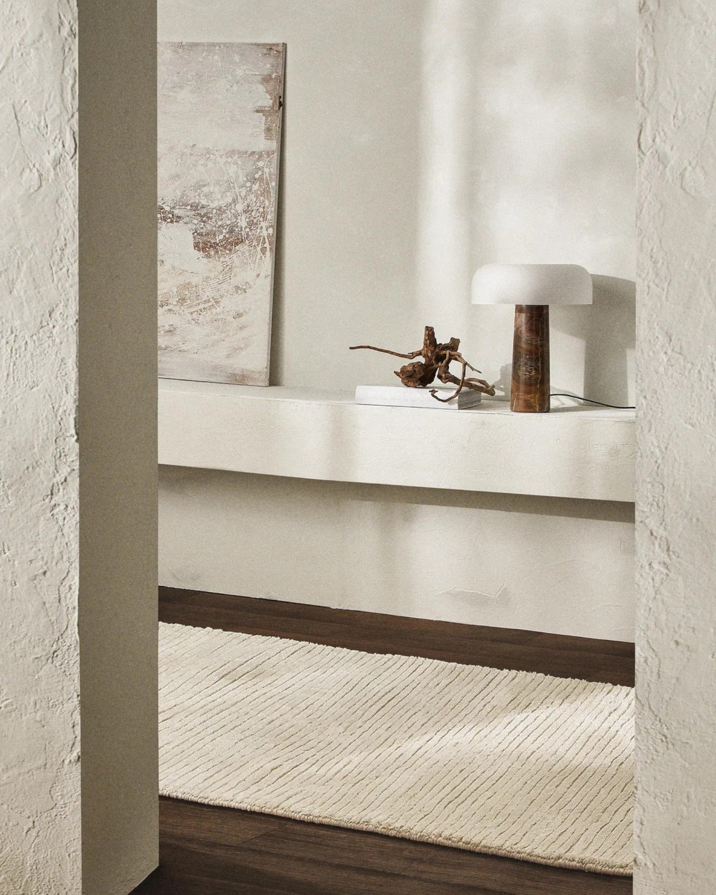 Elegante Tischlampe | Glas und Marmor mit Warmem Licht | Stilvolles Design für Gemütlichkeit 8