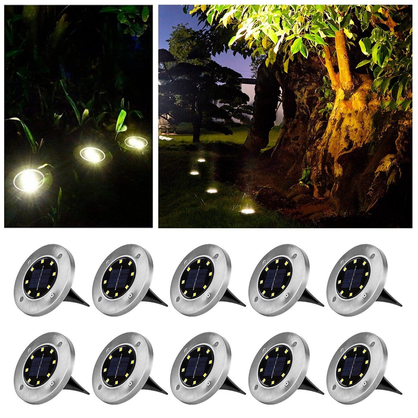 Gartenlampen Deluxe | Hochwertige Solar Gartenleuchten mit Automatischer Ein/Aus-Funktion | IP65 Wasserdicht für Stimmungsvolle Außenbeleuchtung 6
