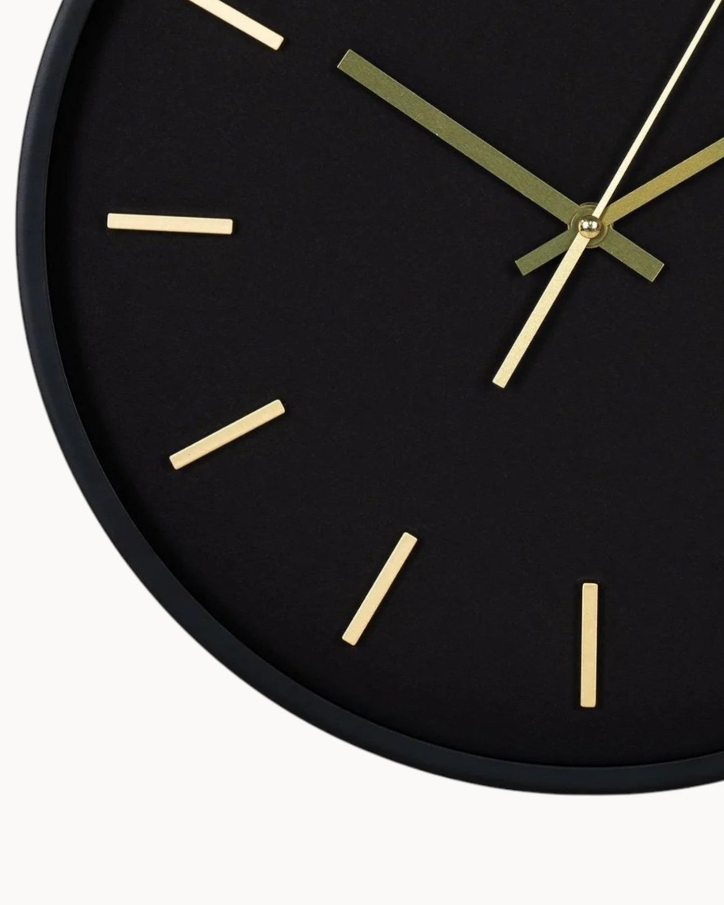 Moderne Wanduhr Schwarz | Geräuschloses Design Ø35 cm für Eleganz im Raum 3