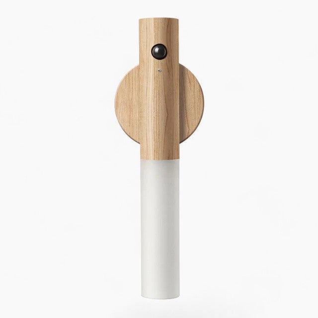 Bewegungsmelder Lampe | LED Lampe mit Warmweißem Licht & USB-Akku | Elegantes Holzdesign für Gemütlichkeit und Komfort 9