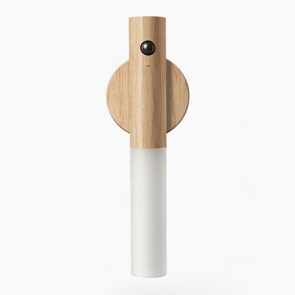 Bewegungsmelder Lampe | LED Lampe mit Warmweißem Licht & USB-Akku | Elegantes Holzdesign für Gemütlichkeit und Komfort 9