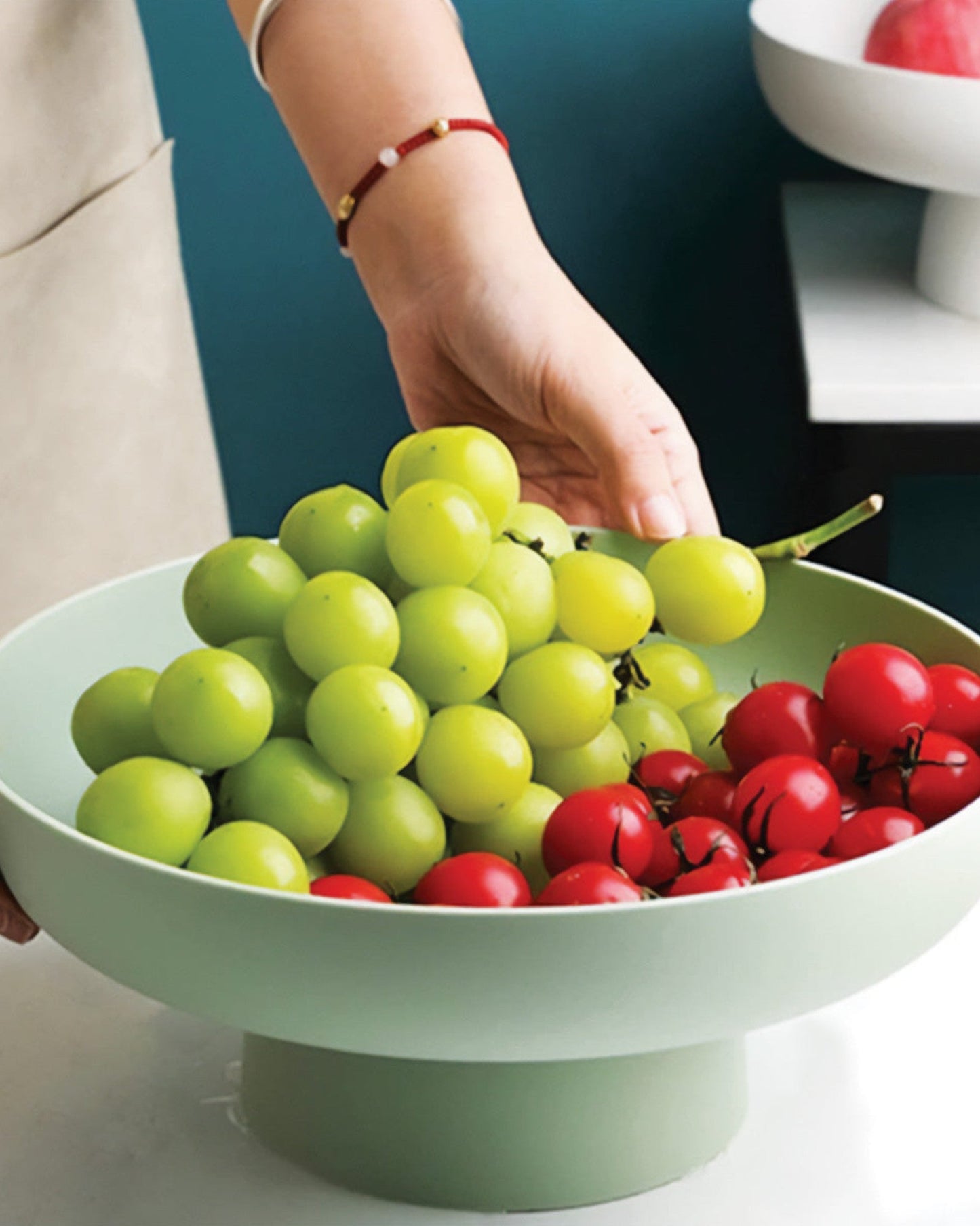 Charm | Runde Obstschale aus Kunststoff mit Buntfarben | Dekorative Schale für Stil und Funktionalität 7