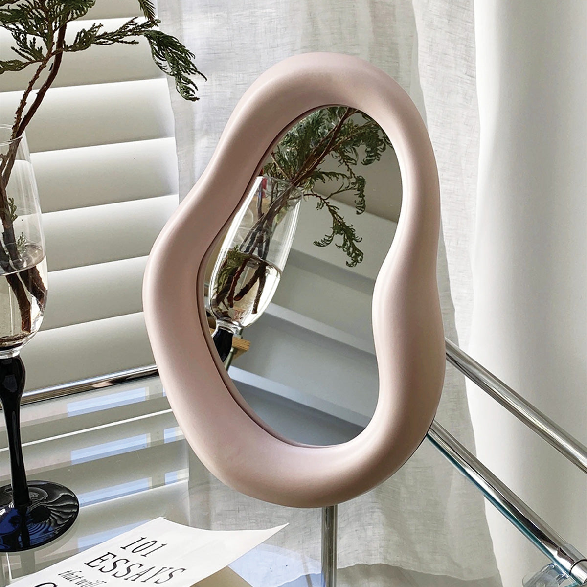 Chunky Tischspiegel | Einzigartiger Design Spiegel mit Hochwertigem Rahmen | Stilvolles Accessoire für Elegante Räume 0