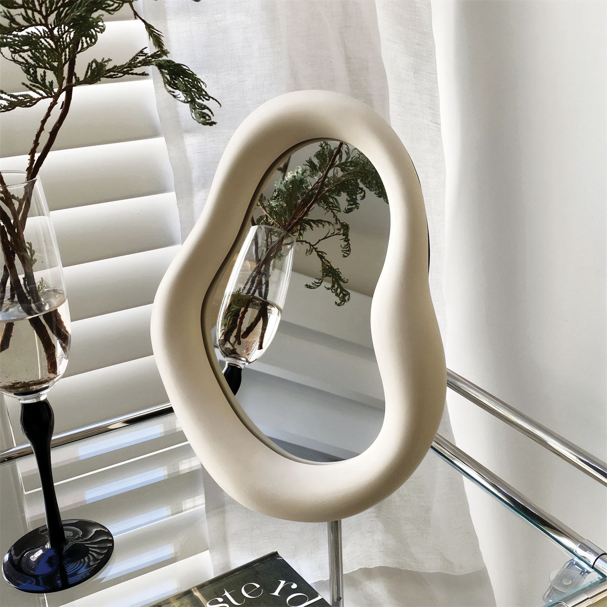 Chunky Tischspiegel | Einzigartiger Design Spiegel mit Hochwertigem Rahmen | Stilvolles Accessoire für Elegante Räume 2
