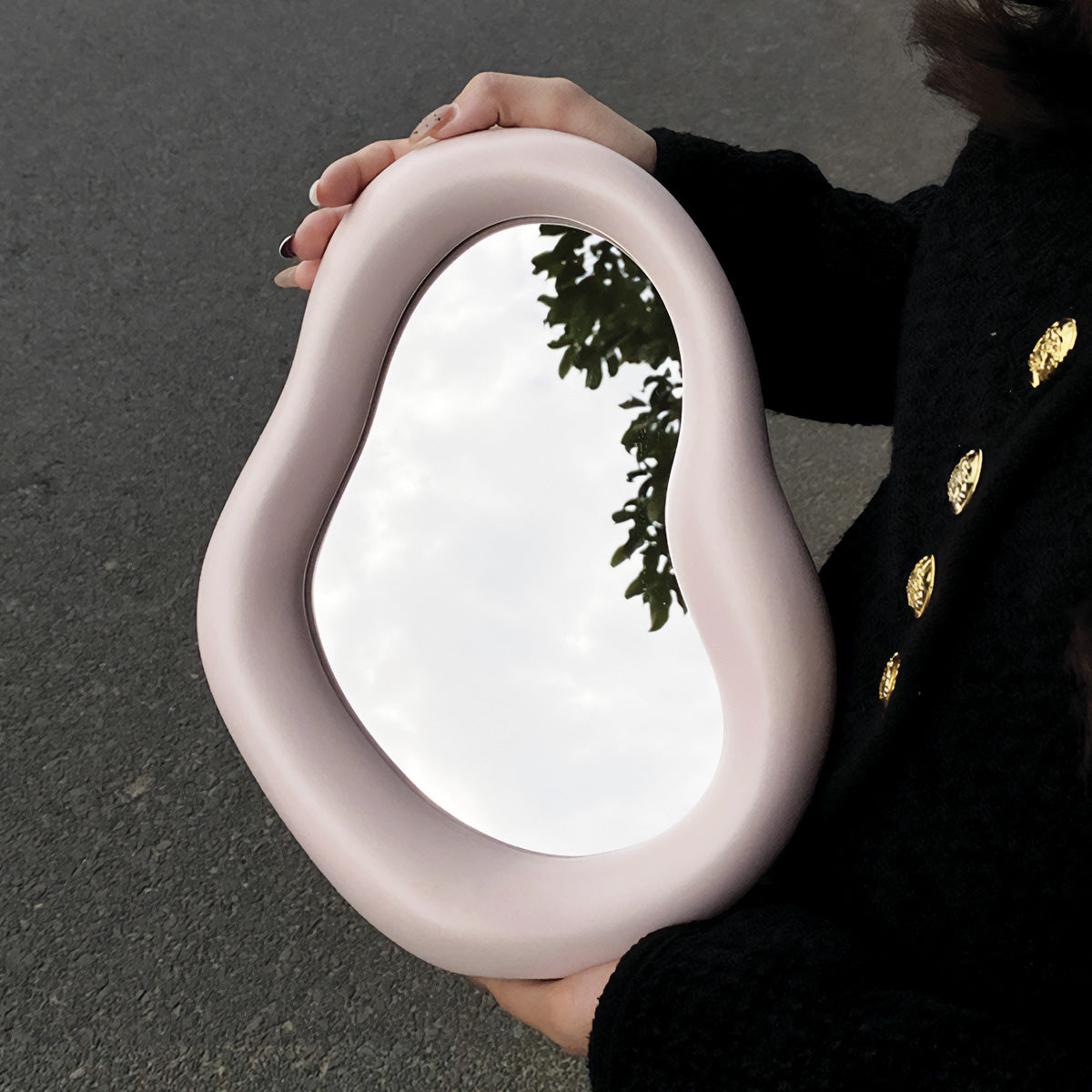 Chunky Tischspiegel | Einzigartiger Design Spiegel mit Hochwertigem Rahmen | Stilvolles Accessoire für Elegante Räume 7