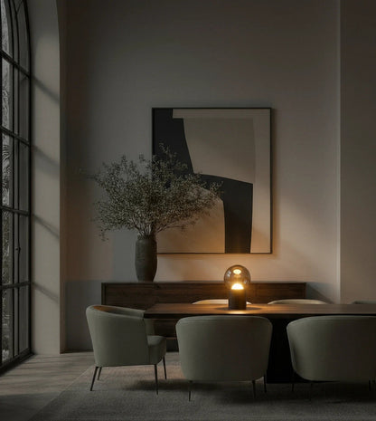 Cosmo LED Tischleuchte Glas, kabellos dimmbar – Ansicht 5