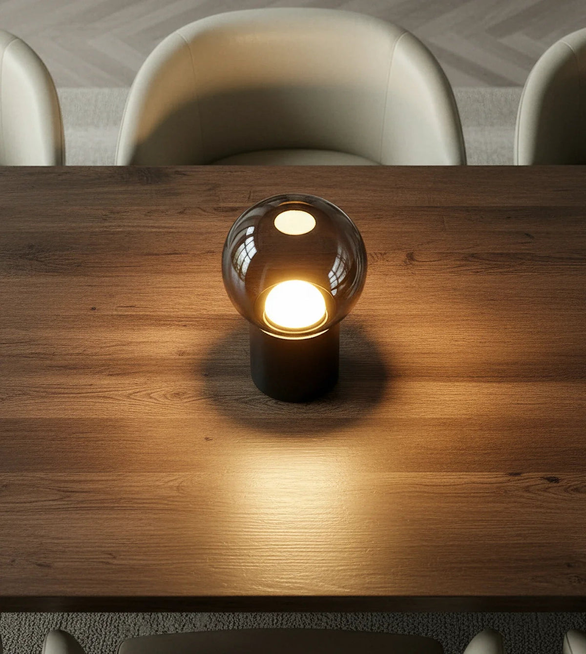 Cosmo LED Tischleuchte Glas, kabellos dimmbar – Ansicht 6