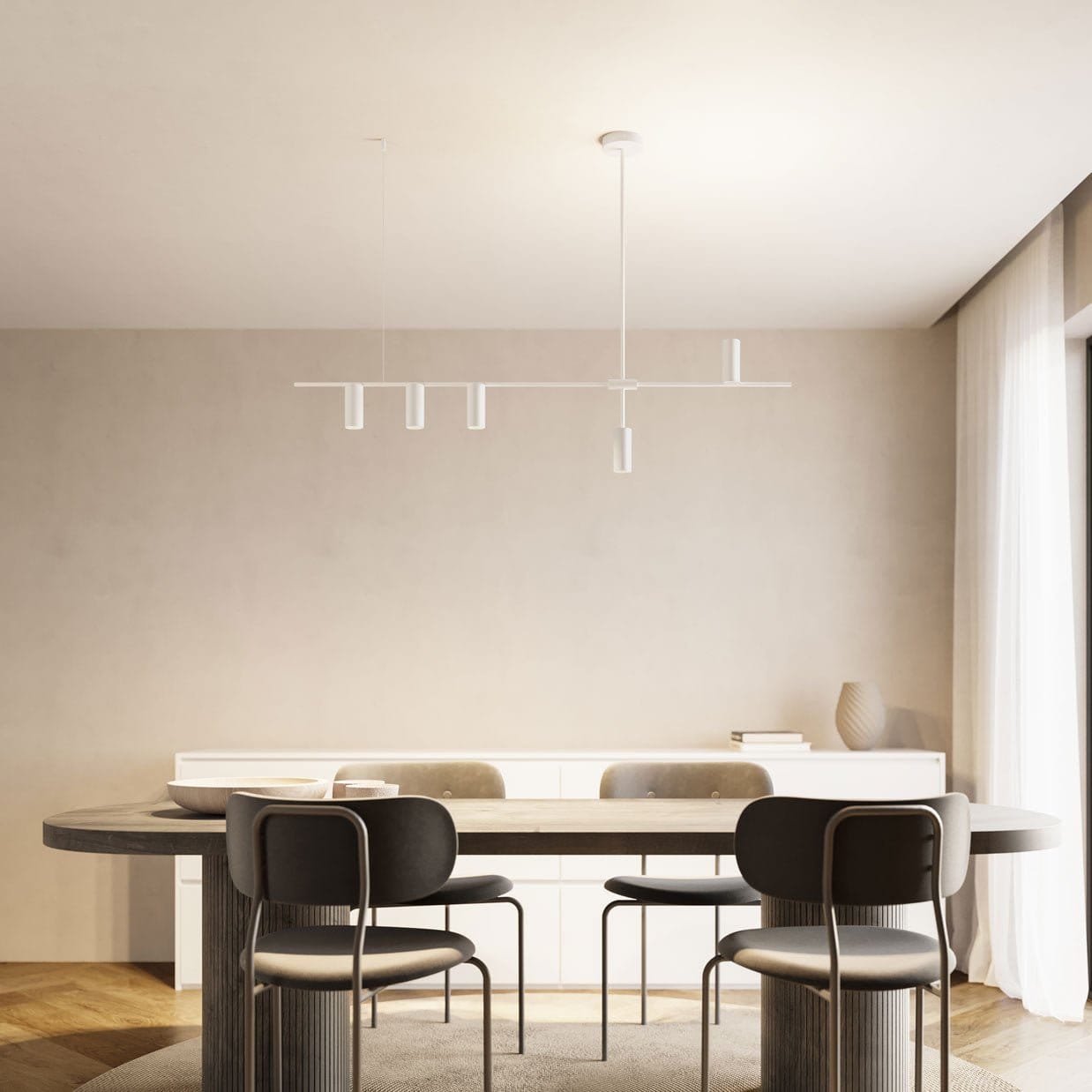 Designer Deckenleuchte Schwarz mit Asymmetrischer Lichtverteilung | Modernes Design für Stilvolles Wohnzimmer 8