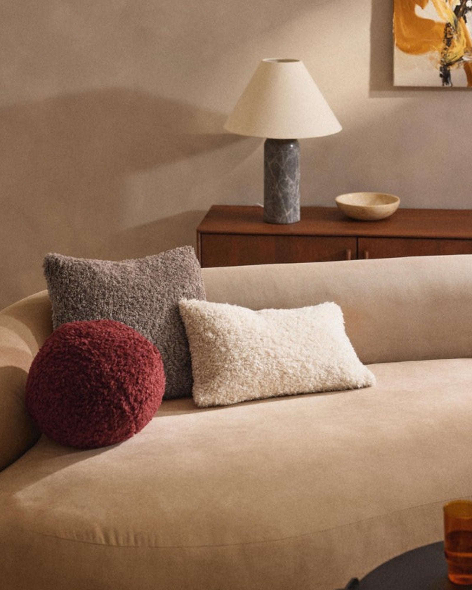 Dotty Bliss | Flauschiger Kissenbezug 45x45 cm mit Reißverschluss | Stilvoller Komfort für Sofas und Betten 5