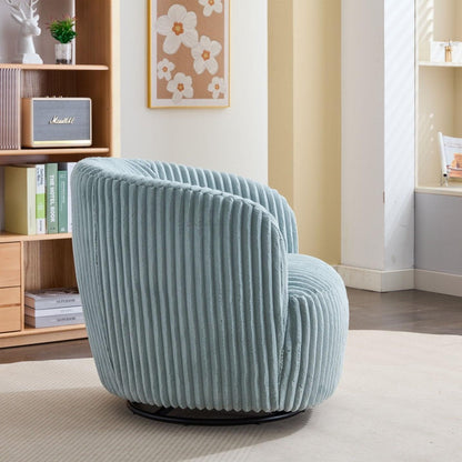 Drehbarer Loungesessel Modern mit Hochwertigem Kord-Stoff | Stilvolles Design für Komfort im Wohnzimmer 4