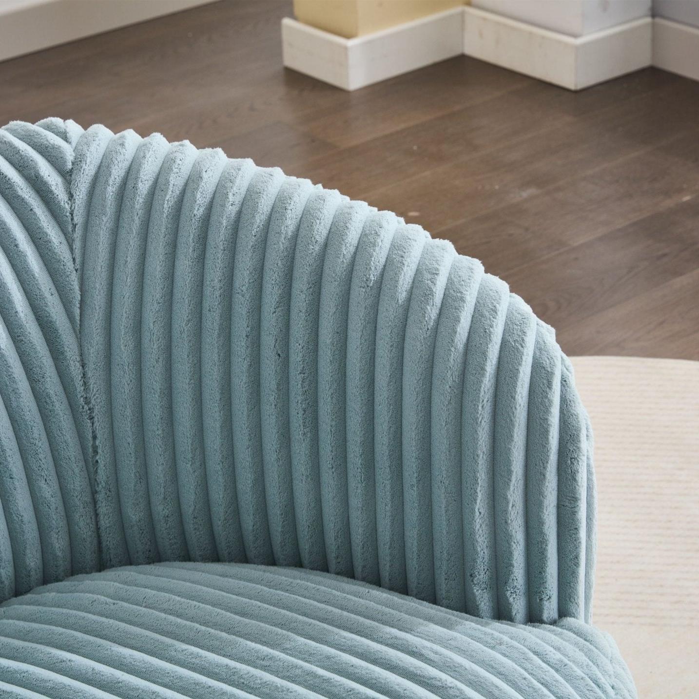 Drehbarer Loungesessel Modern mit Hochwertigem Kord-Stoff | Stilvolles Design für Komfort im Wohnzimmer 7