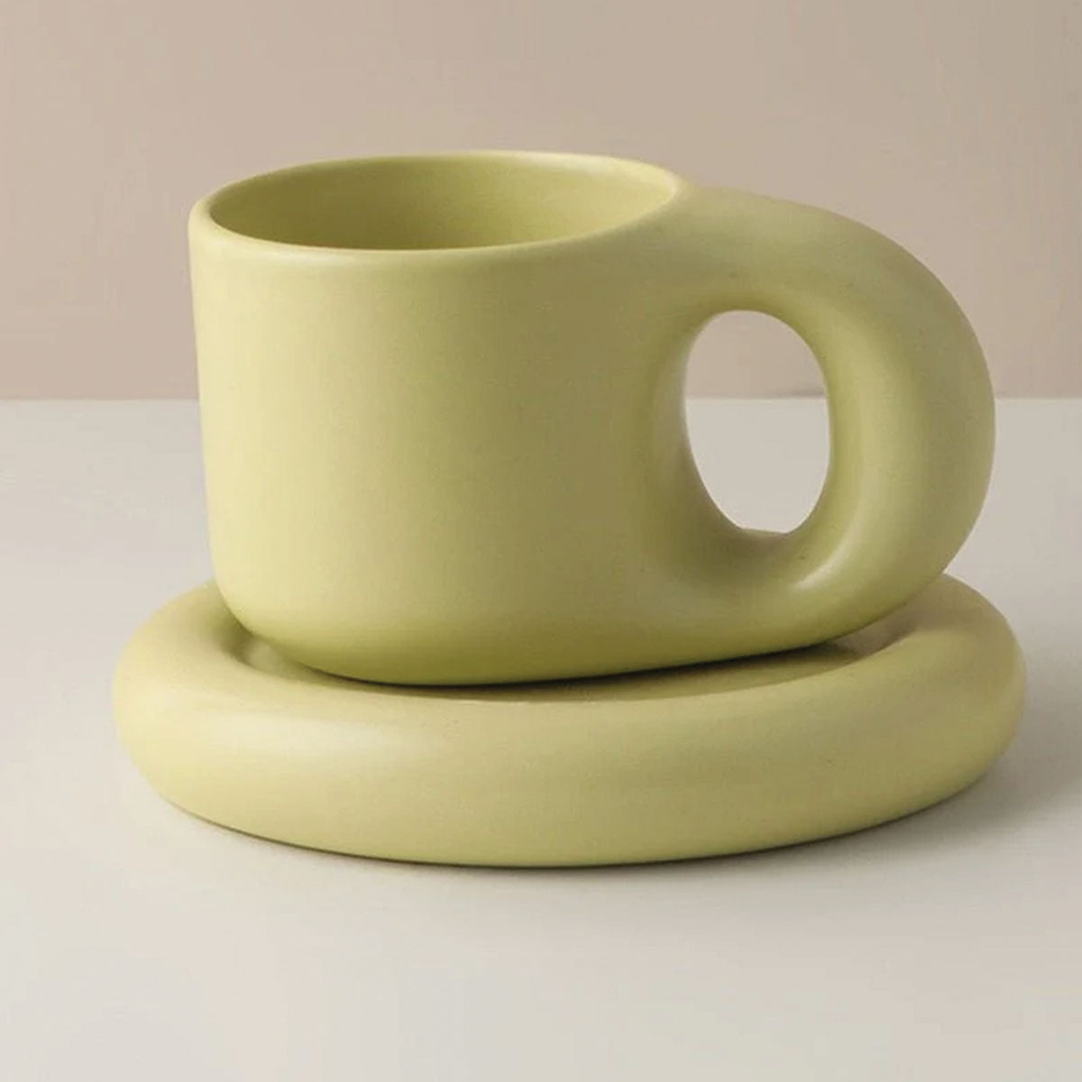 Eklektische Keramik Espresso Becher mit Ergonomischem Griff | Stilvolles Design für Komfort und Genuss 3