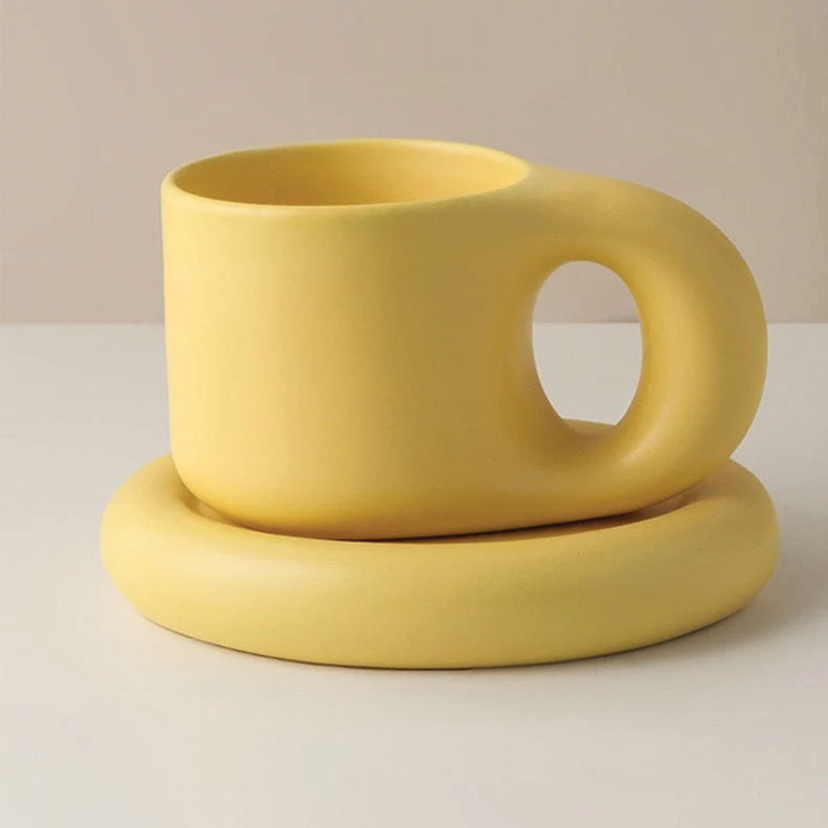 Eklektische Keramik Espresso Becher mit Ergonomischem Griff | Stilvolles Design für Komfort und Genuss 4