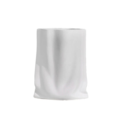 Elegante Blumenvase | Moderne Glasvase mit Plissiertem Design | Stilvolle Deko für Tischdekoration 8