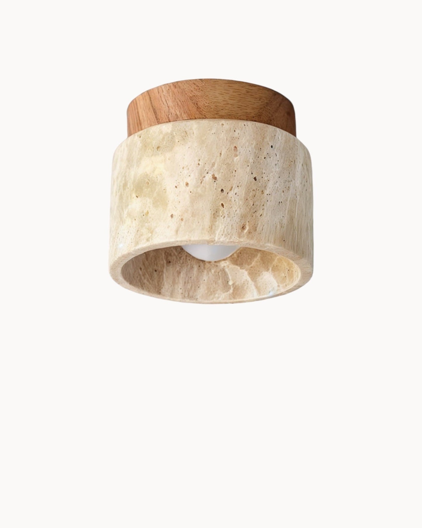 Elegante Deckenleuchte im Wabi-Sabi Stil aus Holz mit warmem Licht für gemütliche Räume 4
