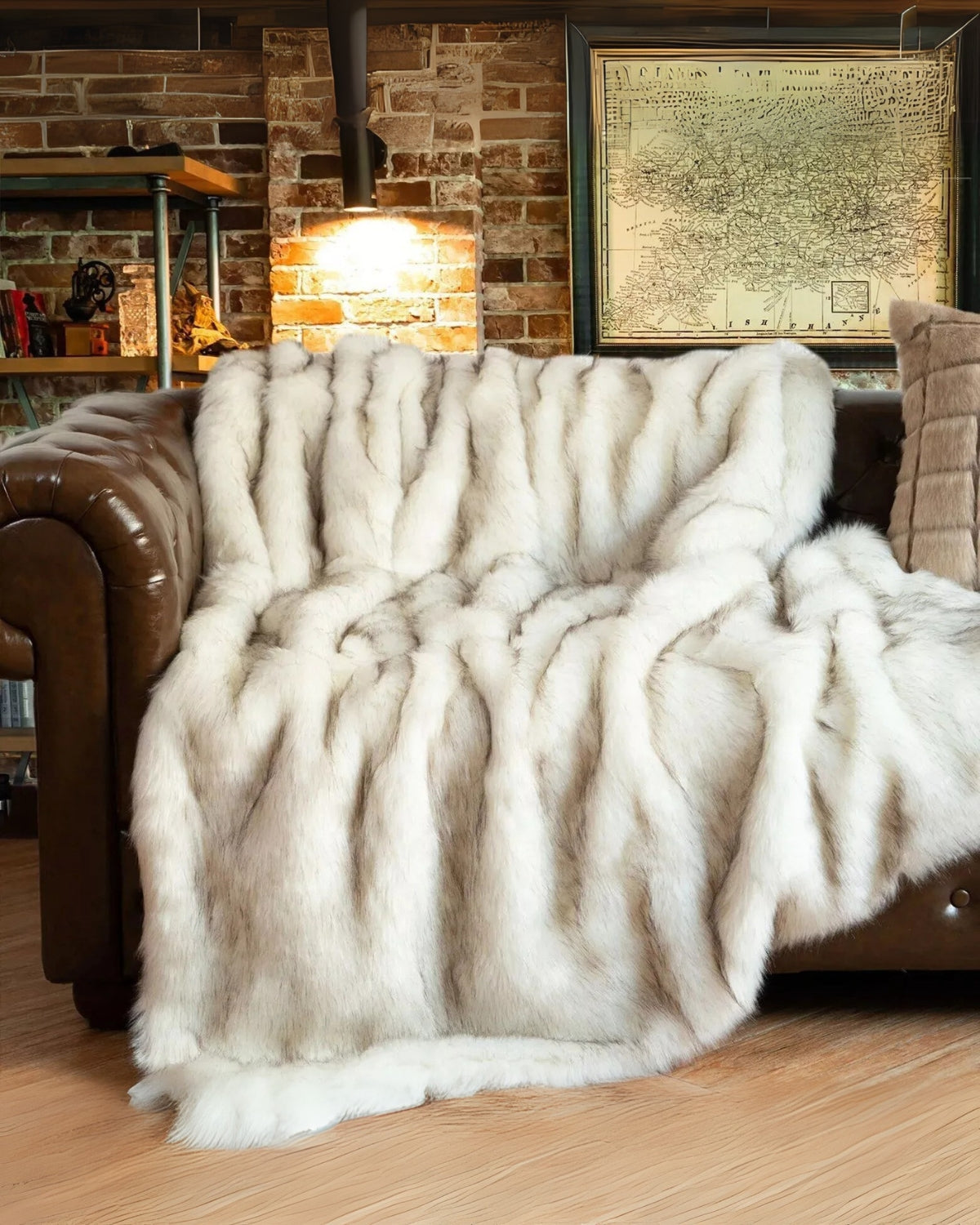 Elegante Kunstpelz Überwurfdecke | Luxuriöse Decke für Stil und Komfort 0