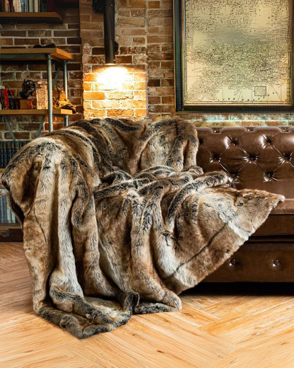 Elegante Kunstpelz Überwurfdecke | Luxuriöse Decke für Stil und Komfort 6