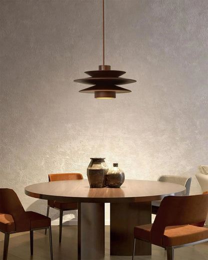 Elegante Pendelleuchte aus Walnussholz mit modernem Design für stilvolle Beleuchtung 3