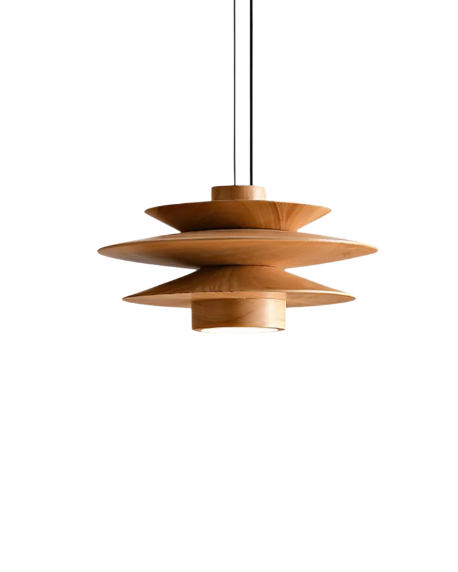 Elegante Pendelleuchte aus Walnussholz mit modernem Design für stilvolle Beleuchtung 5