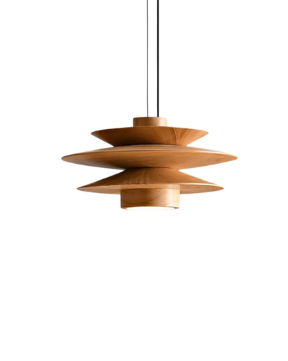 Elegante Pendelleuchte aus Walnussholz mit modernem Design für stilvolle Beleuchtung 5