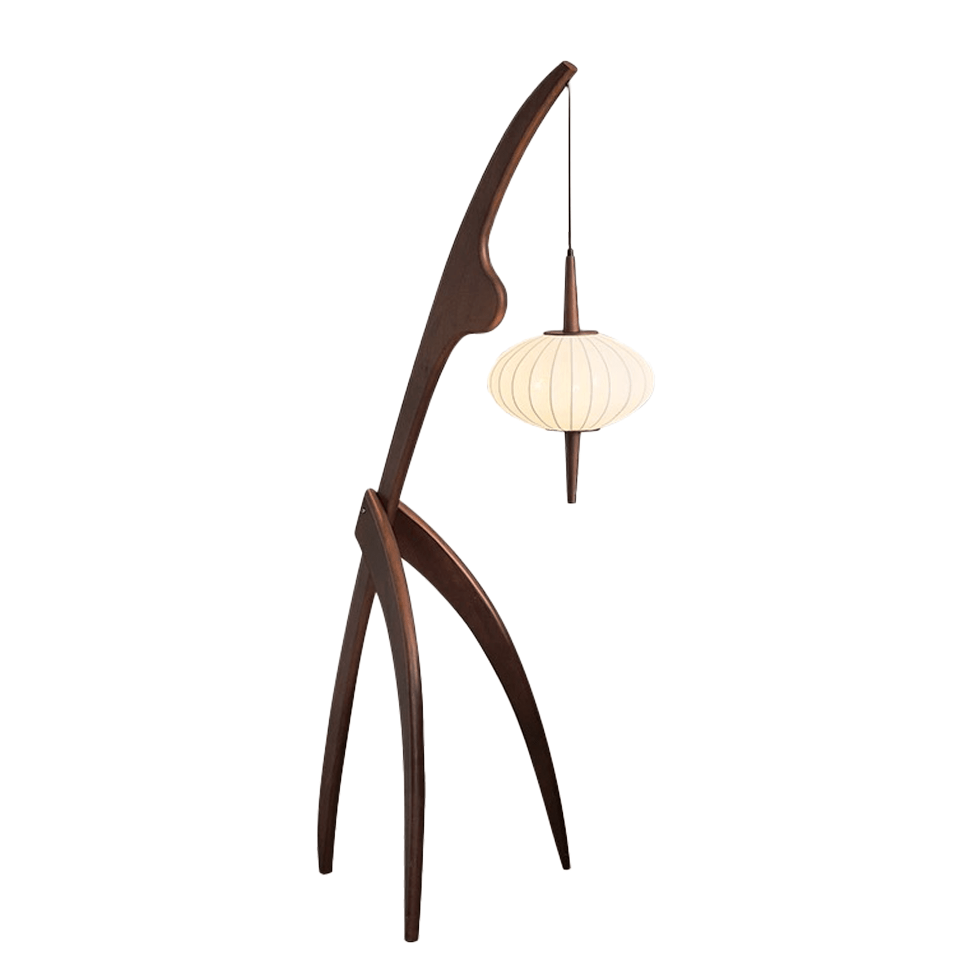 Elegante Stehlampe Holz mit Skulpturalem Design | Stilvolle Beleuchtung für Wohnzimmer 0