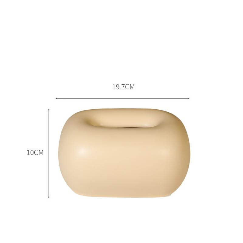 Elegante Taschentuchbox | Cremefarbene Keramik mit Einzigartigem Design | Stilvolle Deko für Ihr Zuhause 0