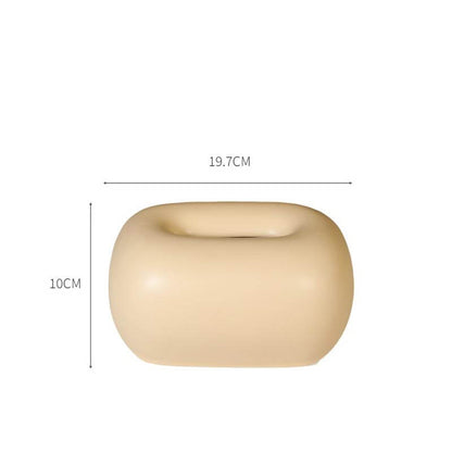 Elegante Taschentuchbox | Cremefarbene Keramik mit Einzigartigem Design | Stilvolle Deko für Ihr Zuhause 0