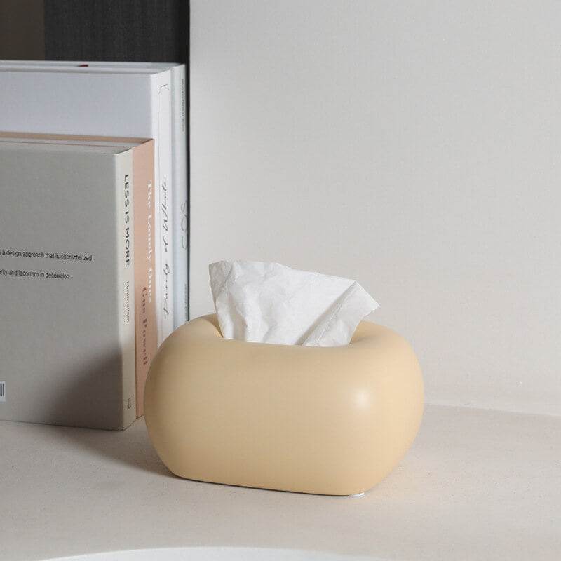 Elegante Taschentuchbox | Cremefarbene Keramik mit Einzigartigem Design | Stilvolle Deko für Ihr Zuhause 6