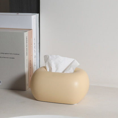 Elegante Taschentuchbox | Cremefarbene Keramik mit Einzigartigem Design | Stilvolle Deko für Ihr Zuhause 6