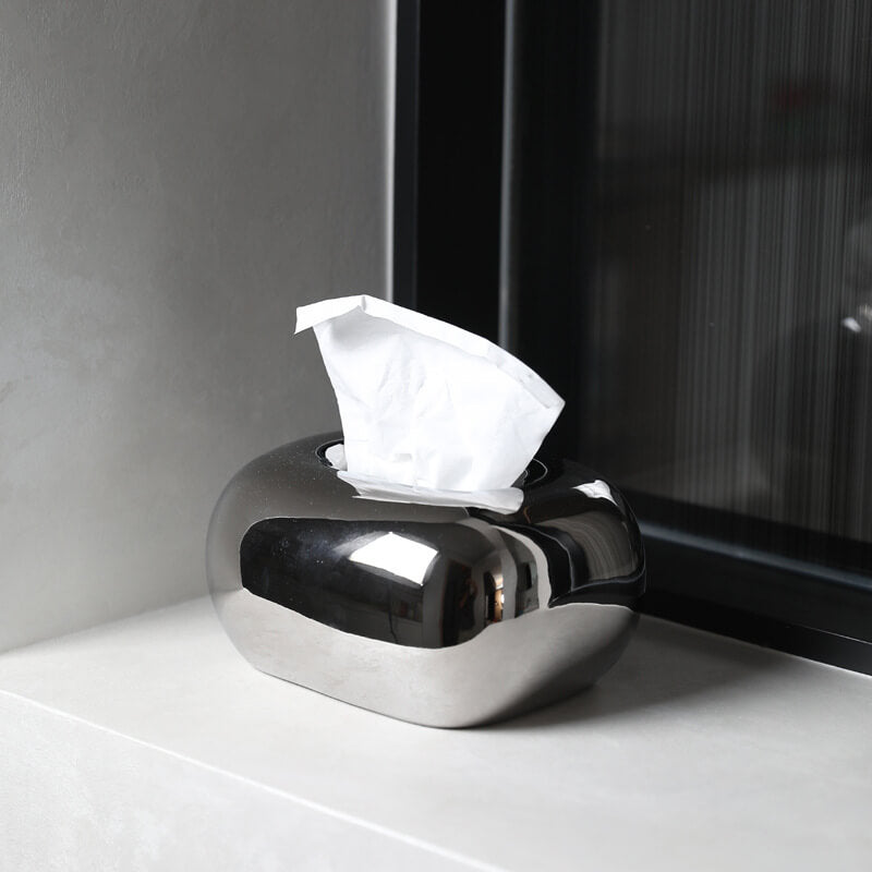 Elegante Taschentuchbox | Cremefarbene Keramik mit Einzigartigem Design | Stilvolle Deko für Ihr Zuhause 8