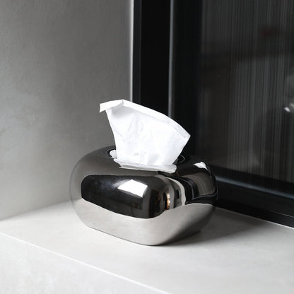 Elegante Taschentuchbox | Cremefarbene Keramik mit Einzigartigem Design | Stilvolle Deko für Ihr Zuhause 8