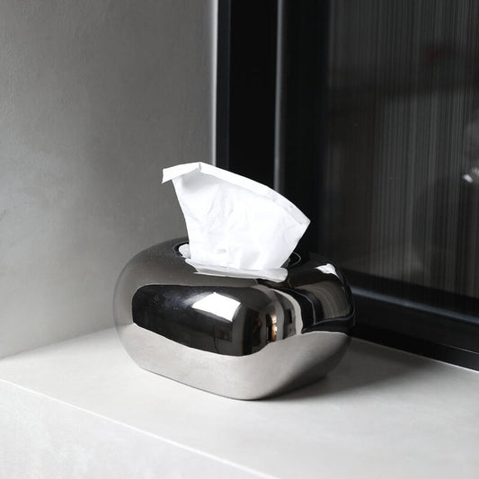 Elegante Taschentuchbox | Cremefarbene Keramik mit Einzigartigem Design | Stilvolle Deko für Ihr Zuhause 8