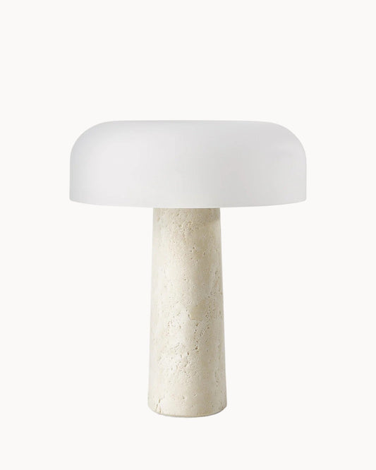 Elegante Tischlampe | Glas und Marmor mit Warmem Licht | Stilvolles Design für Gemütlichkeit 0