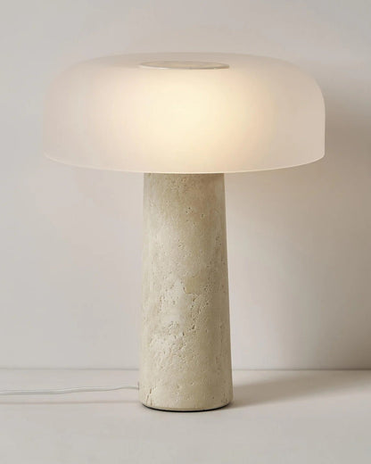 Elegante Tischlampe | Glas und Marmor mit Warmem Licht | Stilvolles Design für Gemütlichkeit 5