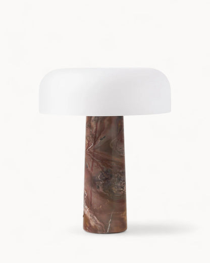 Elegante Tischlampe | Glas und Marmor mit Warmem Licht | Stilvolles Design für Gemütlichkeit 7