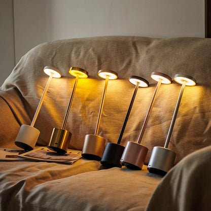 Elegante Tischlampe | Kabellose LED Tischleuchte mit USB-Aufladung | Dimmbar für Flexibles Ambiente 4