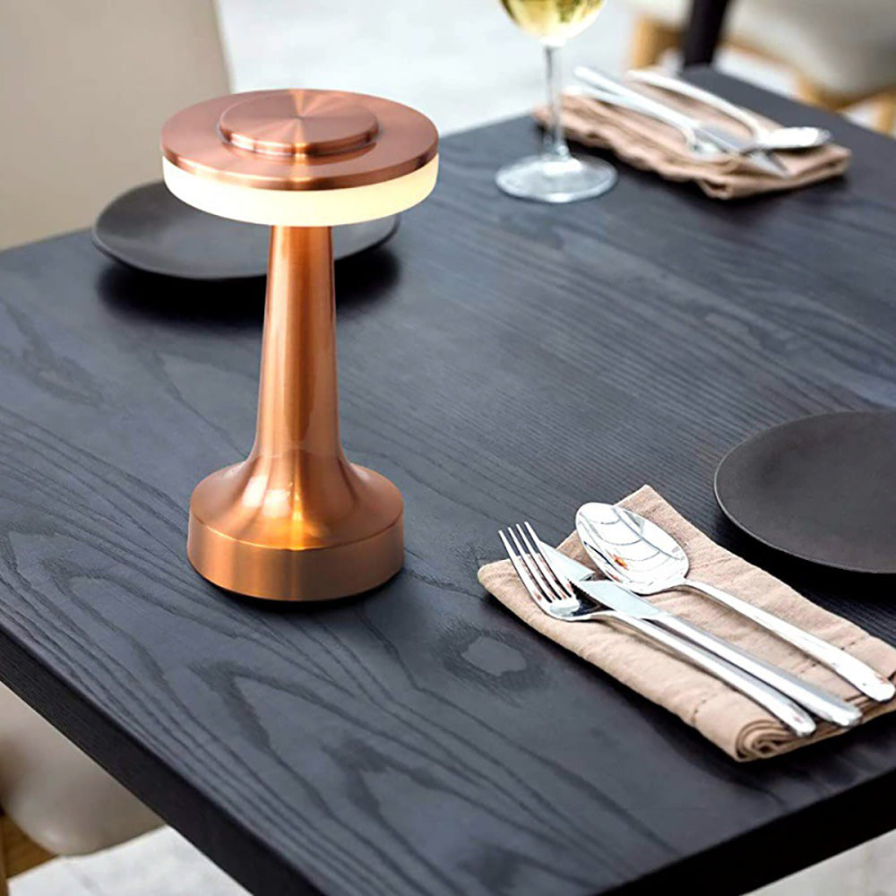 Elegante Tischlampe | Retro Bar Design mit Dimmfunktion | Kabellose LED Tischleuchte für Stilvolle Beleuchtung 3