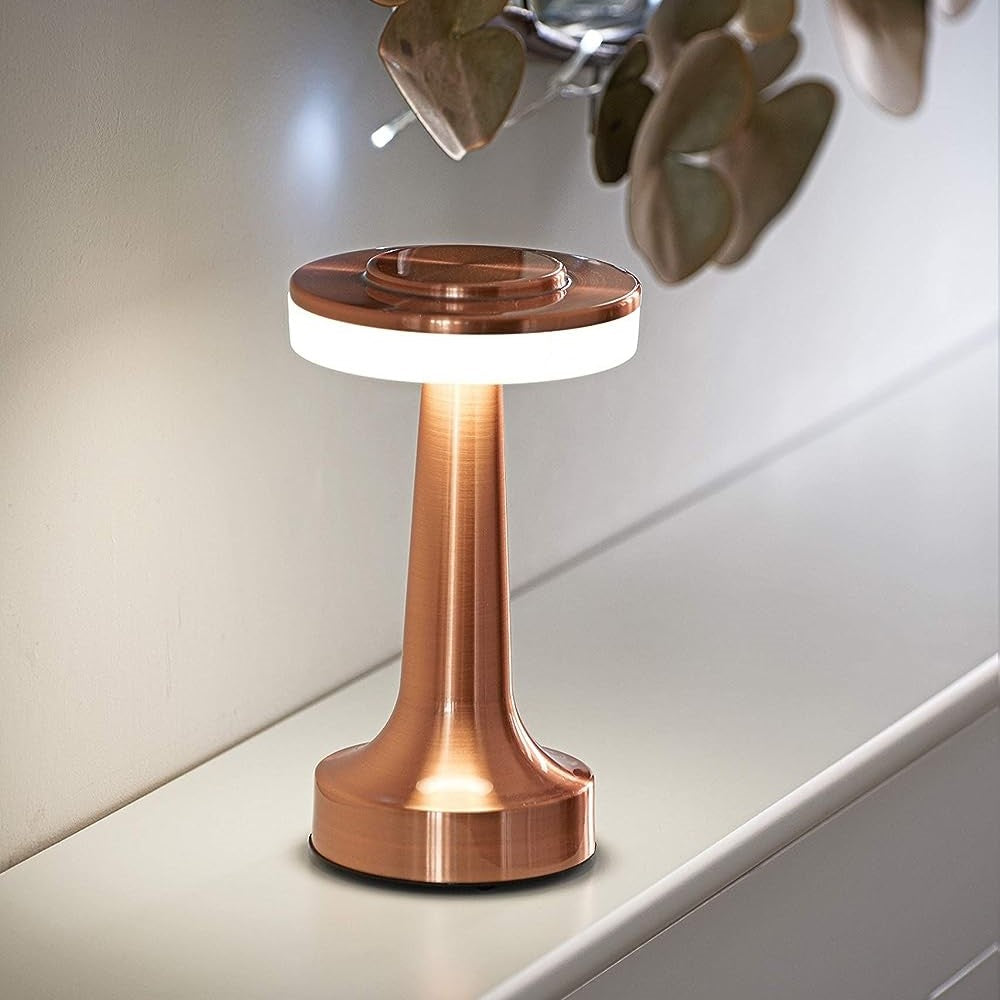 Elegante Tischlampe | Retro Bar Design mit Dimmfunktion | Kabellose LED Tischleuchte für Stilvolle Beleuchtung 6