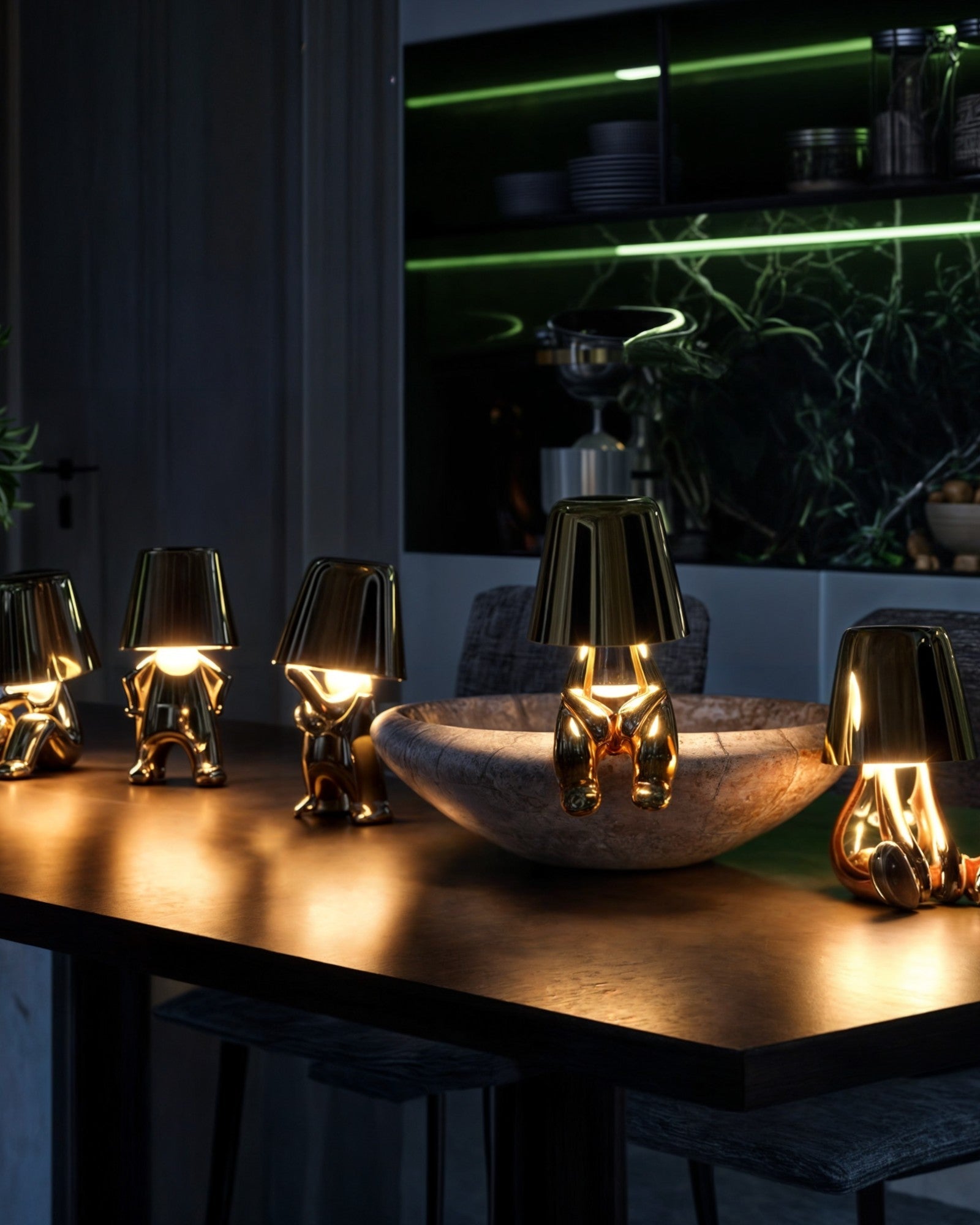 Elegante USB Tischlampe | Dimmbar mit 1800mAh Akku für Flexibles Licht 8