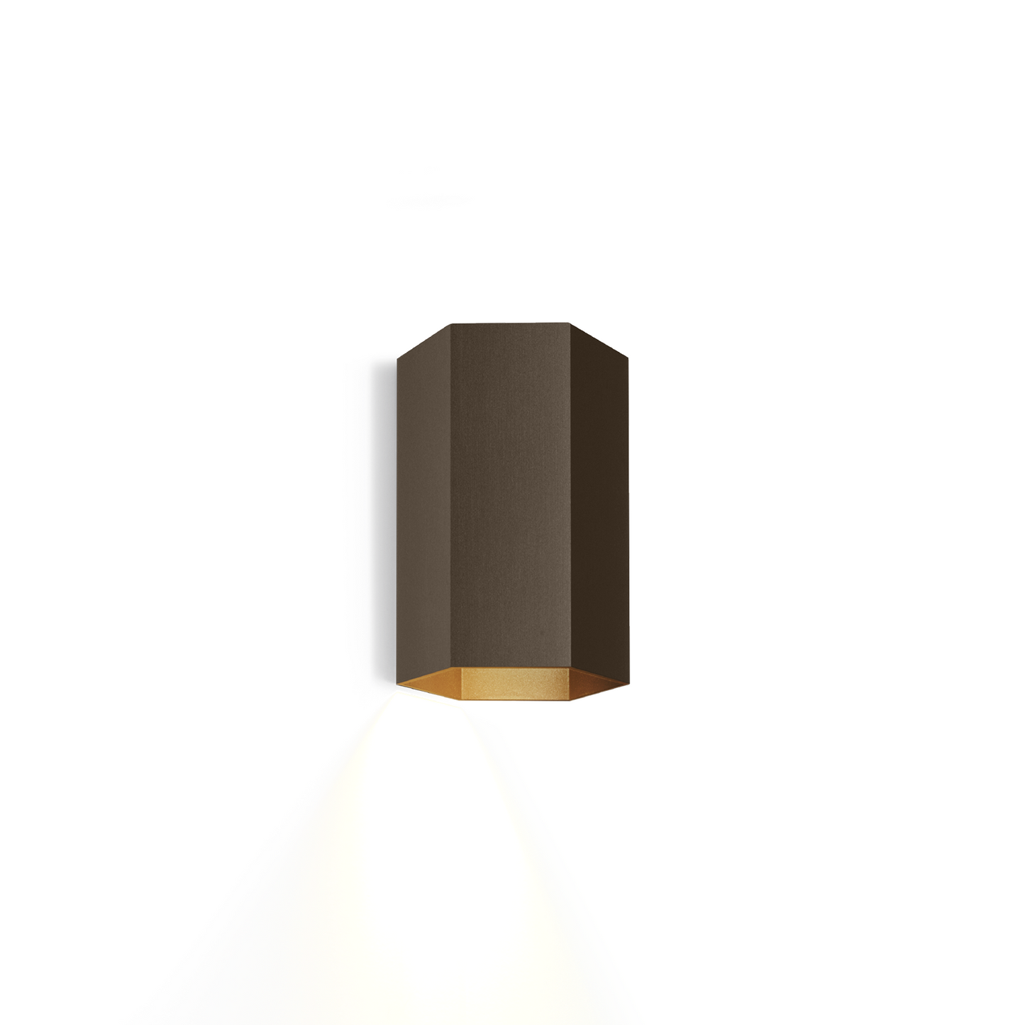 Elegante Wandleuchte | Hexagon Mini-Wandleuchte mit Gold-Finish | Stilvolle Beleuchtung für Wohnräume 6