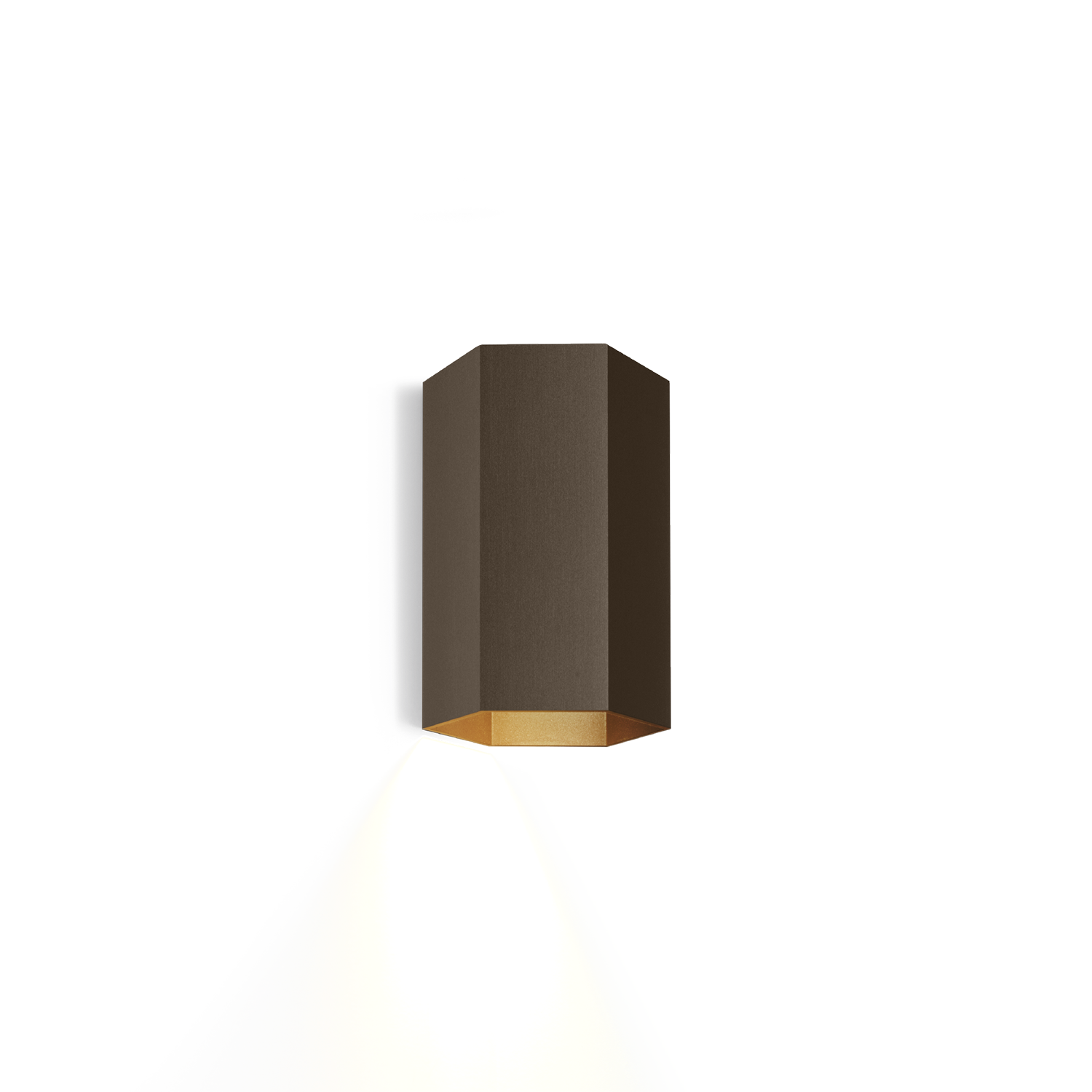 Elegante Wandleuchte | Hexagon Mini-Wandleuchte mit Gold-Finish | Stilvolle Beleuchtung für Wohnräume 6