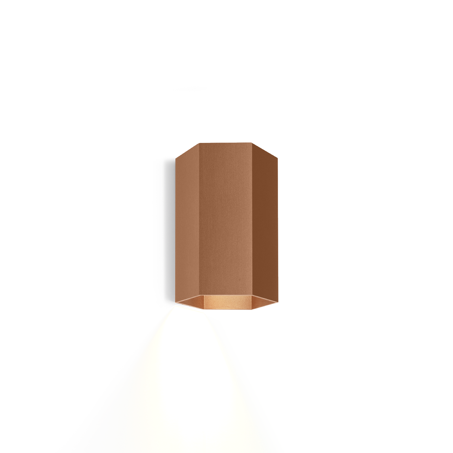 Elegante Wandleuchte | Hexagon Mini-Wandleuchte mit Gold-Finish | Stilvolle Beleuchtung für Wohnräume 7