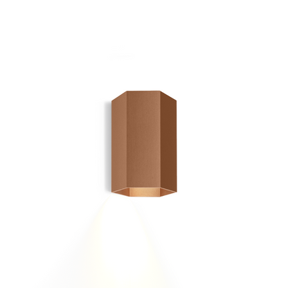 Elegante Wandleuchte | Hexagon Mini-Wandleuchte mit Gold-Finish | Stilvolle Beleuchtung für Wohnräume 7