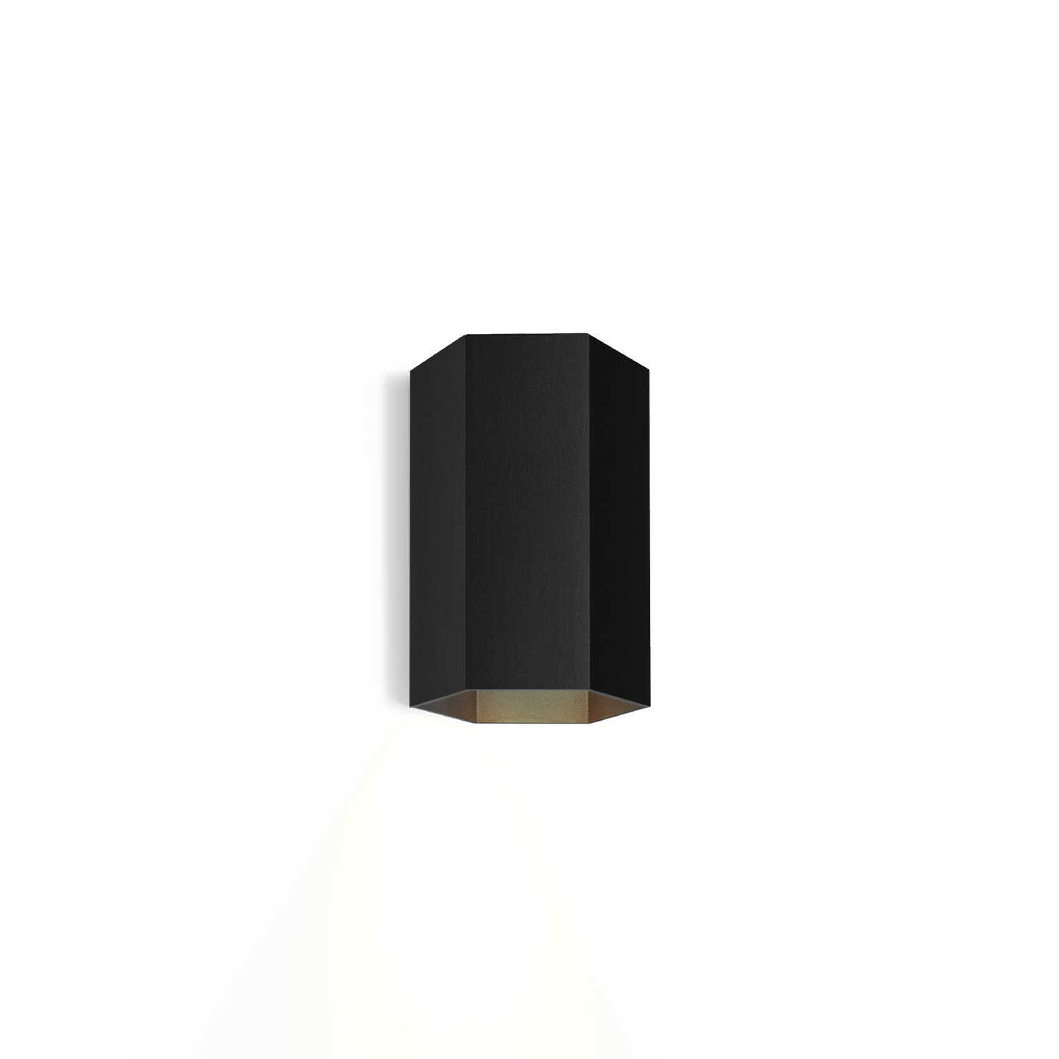 Elegante Wandleuchte | Hexagon Mini-Wandleuchte mit Gold-Finish | Stilvolle Beleuchtung für Wohnräume 8