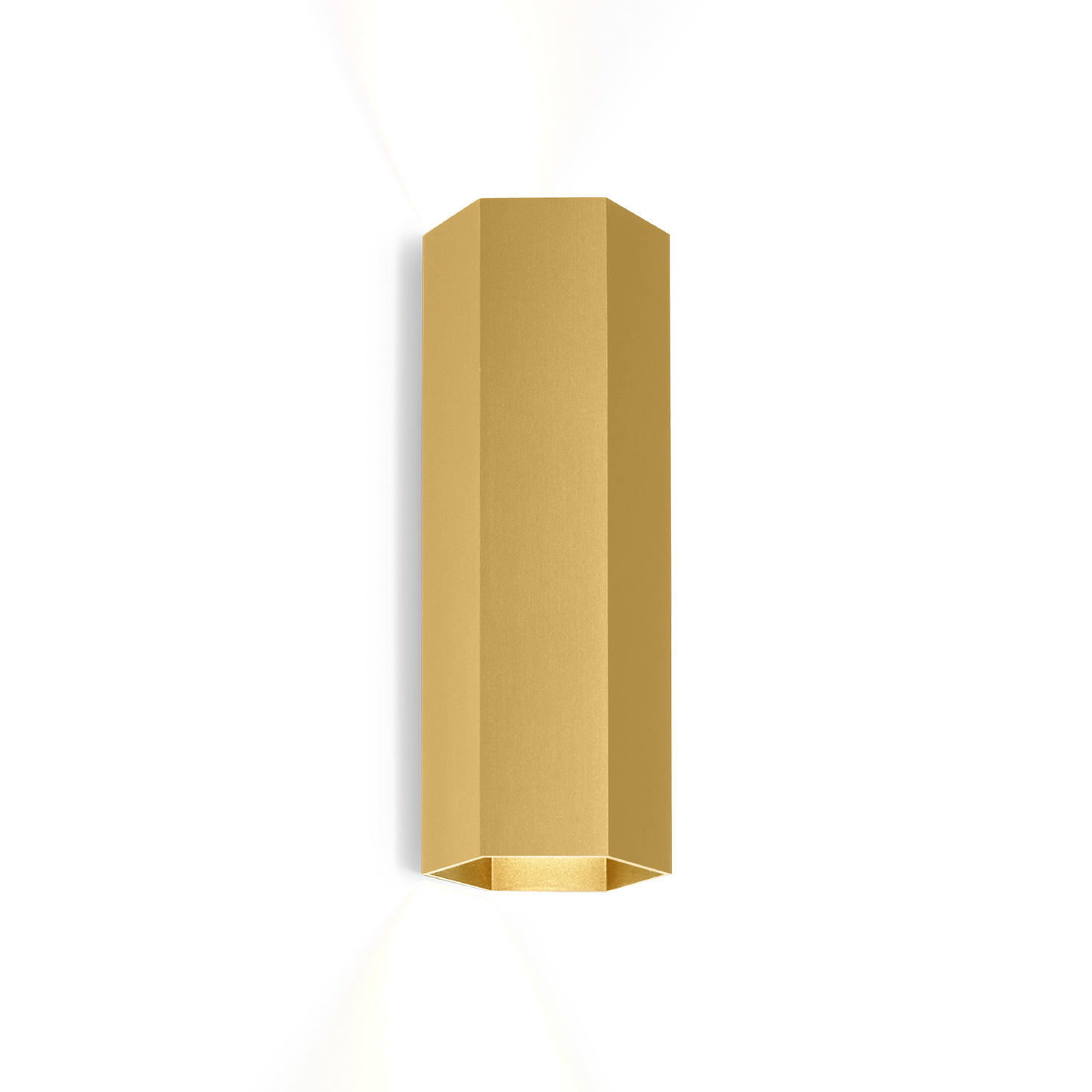 Elegante Wandleuchte | Hexagon Mini-Wandleuchte mit Gold-Finish | Stilvolle Beleuchtung für Wohnräume 9