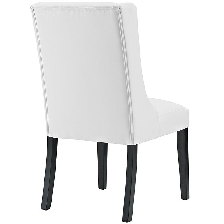 Eleganter Esszimmerstuhl | Vinyl mit Knopfpolsterung & Massivholzrahmen | Stilvoller Stuhl für modernes Wohnen 6