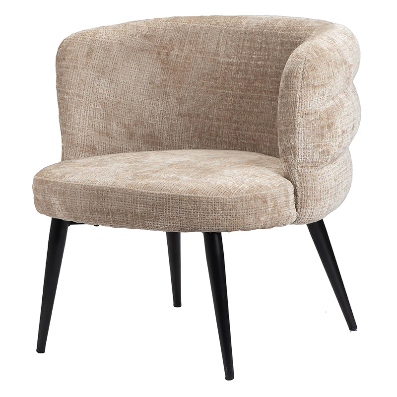 Eleganter Lounge Chair | Runde, Weich Gepolsterte Form für Höchsten Komfort | Stilvolles Creme Design für Modernes Wohnen 0