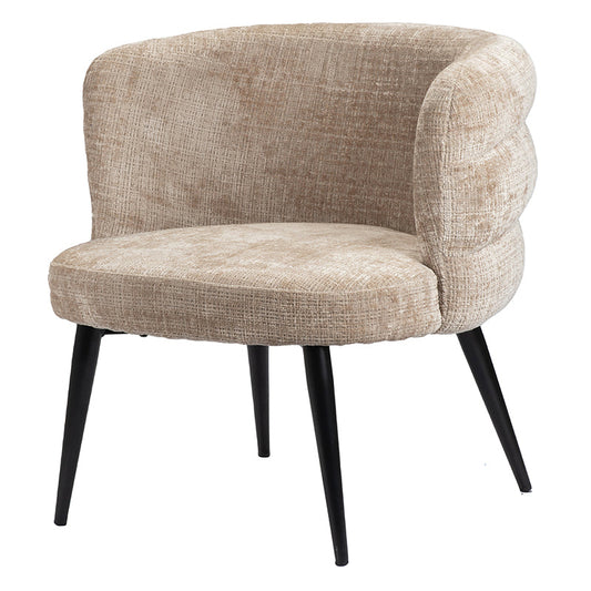 Eleganter Lounge Chair | Runde, Weich Gepolsterte Form für Höchsten Komfort | Stilvolles Creme Design für Modernes Wohnen 0