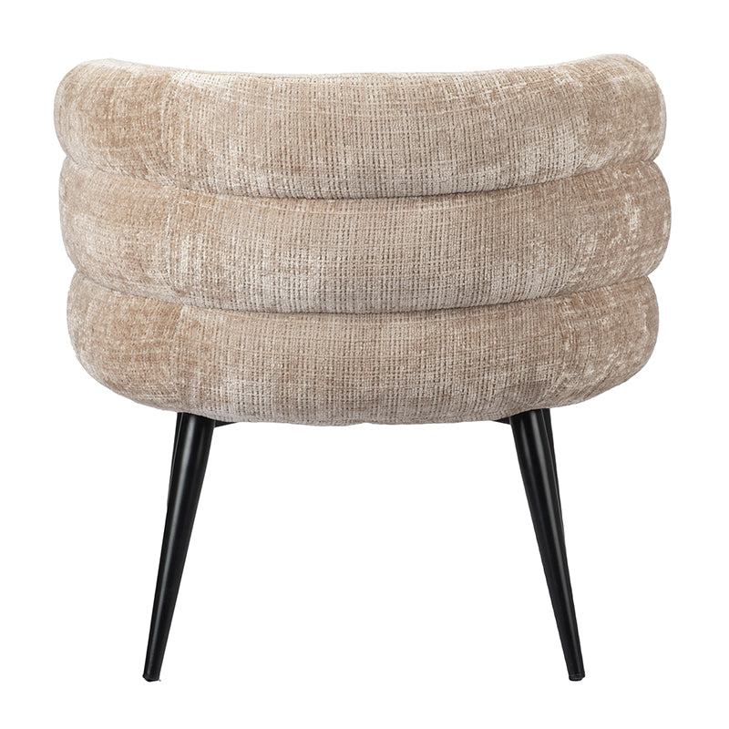 Eleganter Lounge Chair | Runde, Weich Gepolsterte Form für Höchsten Komfort | Stilvolles Creme Design für Modernes Wohnen 3