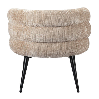 Eleganter Lounge Chair | Runde, Weich Gepolsterte Form für Höchsten Komfort | Stilvolles Creme Design für Modernes Wohnen 3